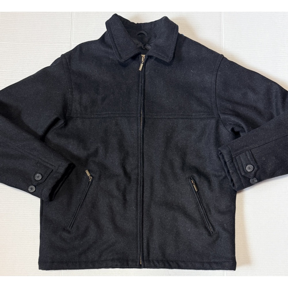 NORTH END - Men's Wool Blend Jacket - Insulated Full Zip Coat - Size Medium